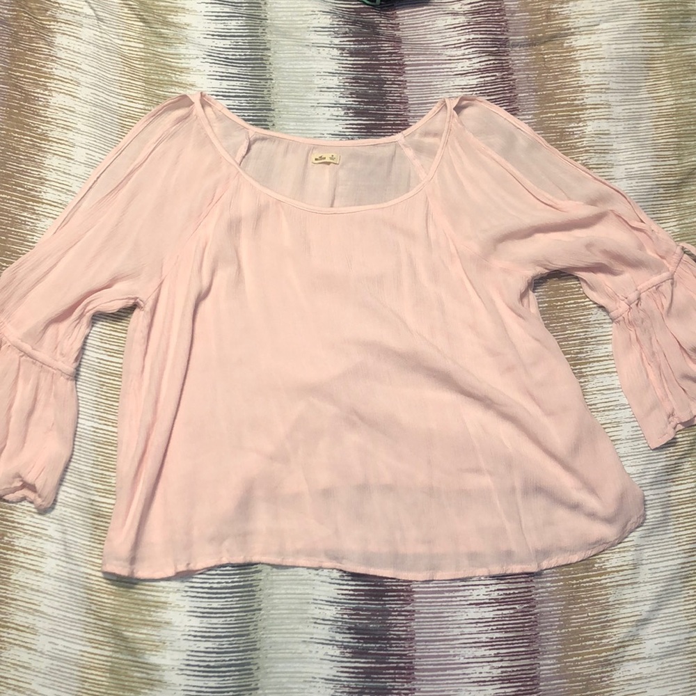 Hollister pink blouse